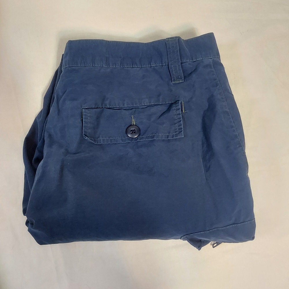 STRUCTURE Mens‎ Cargo Shorts Blue Size 36 Utility Pockets Zip Pocket Casual